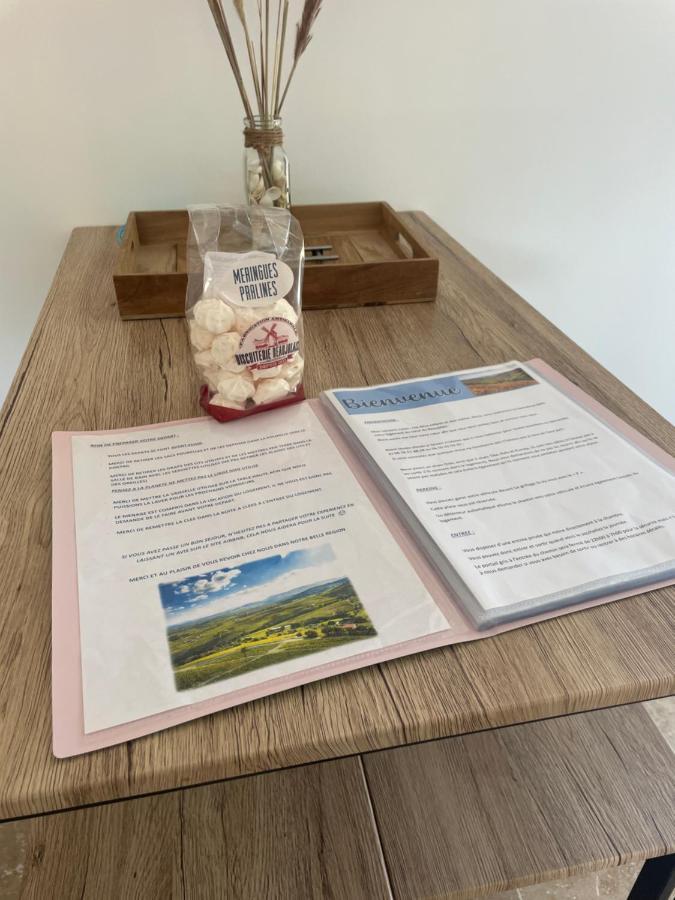 Bienvenue En Beaujolais Apartman Saint-Jean-dʼArdières Kültér fotó